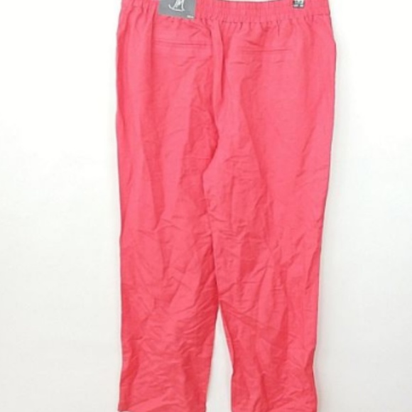 JM Collection Coral Linen Blend Pants -28 - Picture 2 of 7